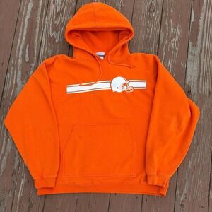 Vintage 2000's Reebok Cleveland Browns Orange Hoodie